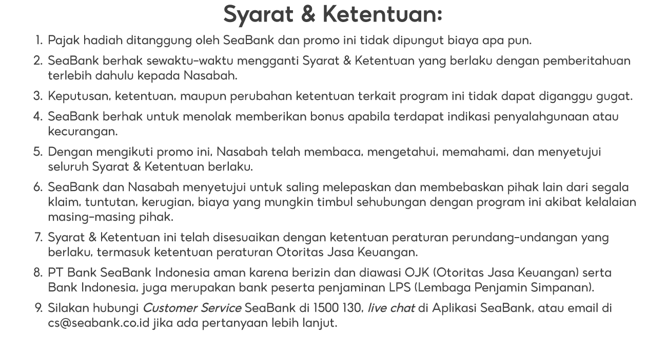 Promo SeaBank Birthday